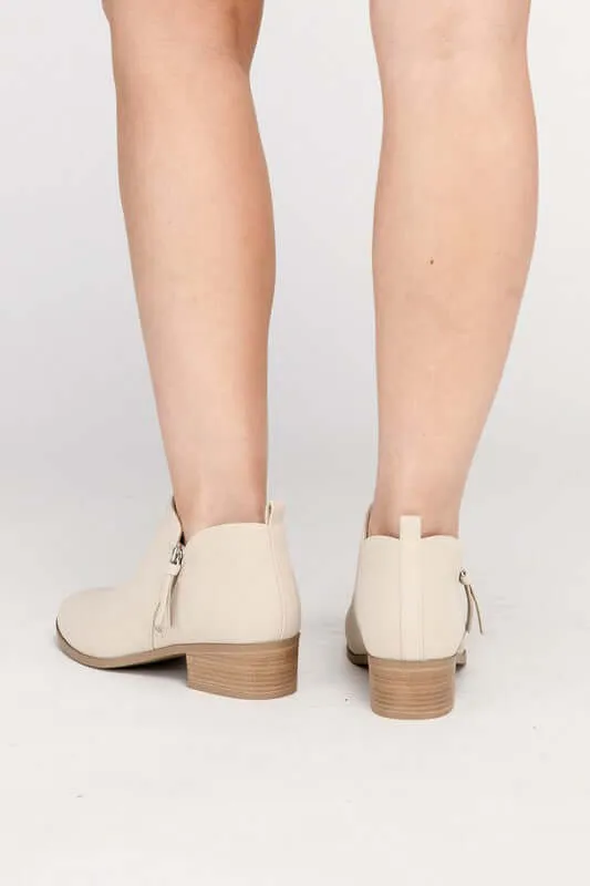 ZAYNE Side Zip Ankle Booties Boots