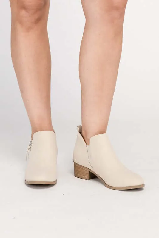 ZAYNE Side Zip Ankle Booties Boots