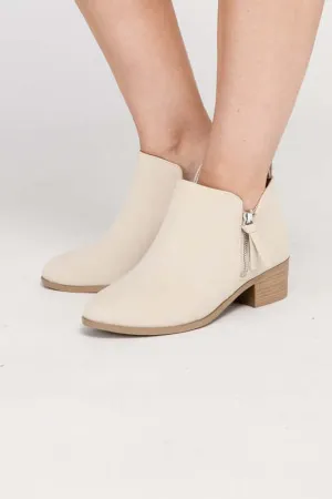 ZAYNE Side Zip Ankle Booties Boots