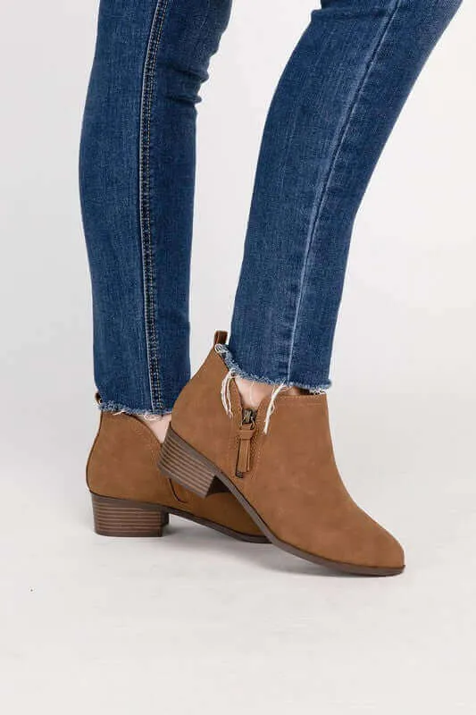 ZAYNE Side Zip Ankle Booties Boots